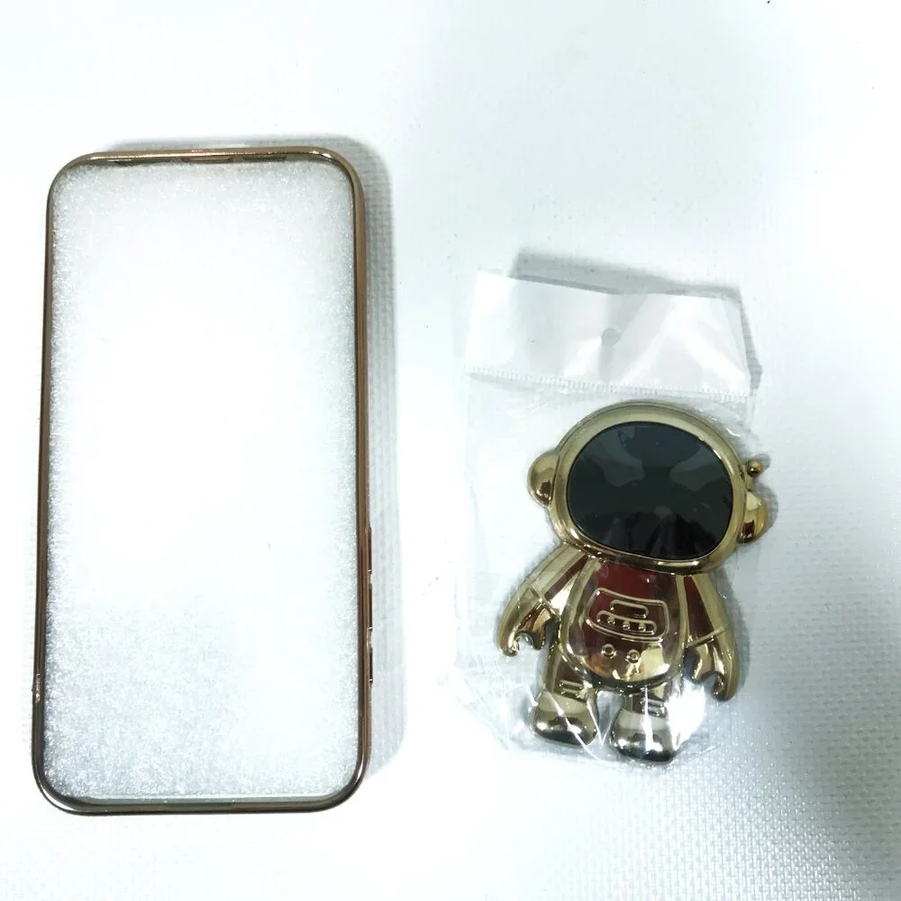 iPhone 14 Pro Cell Phone Case Rose Gold Astronaut